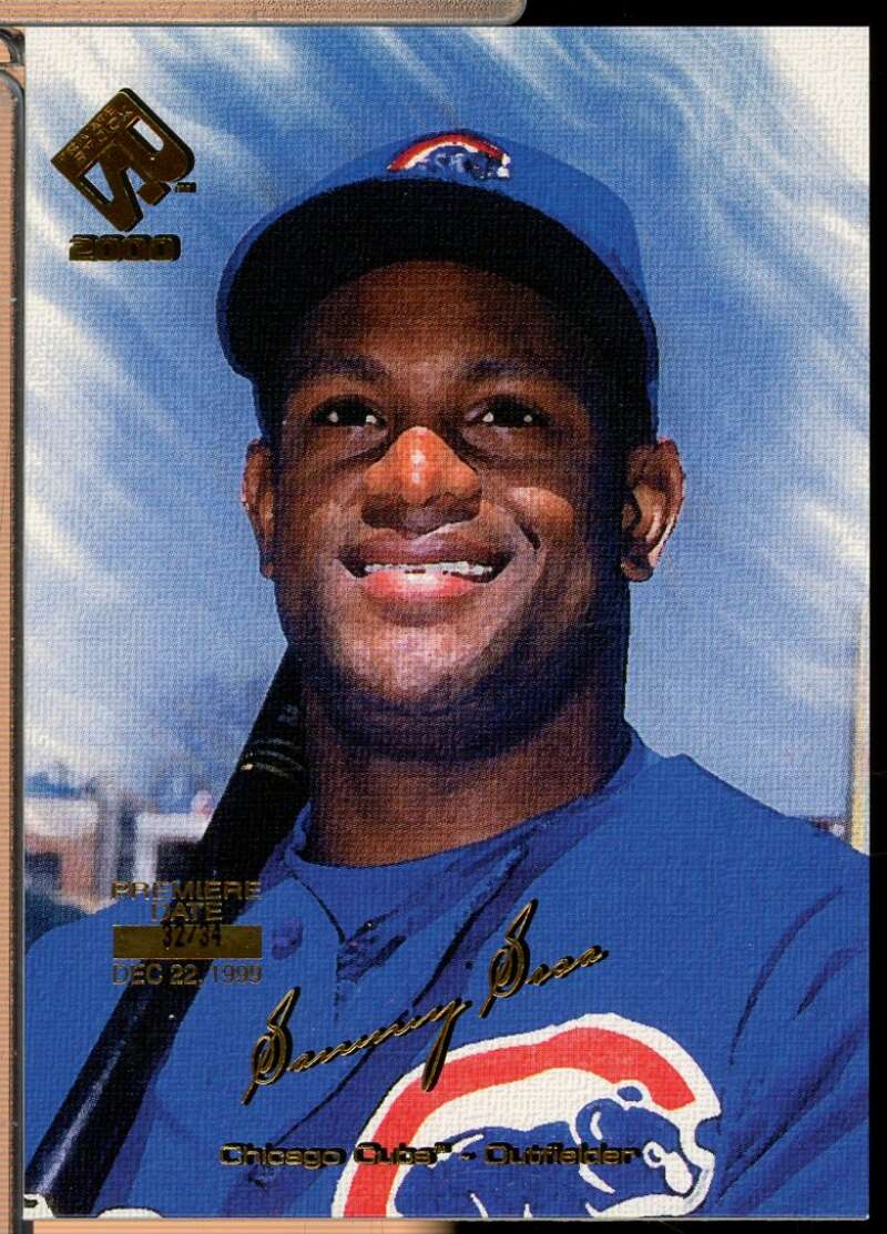 Sammy Sosa Card 2000 Private Stock Premiere Date /34 #25  Image 1