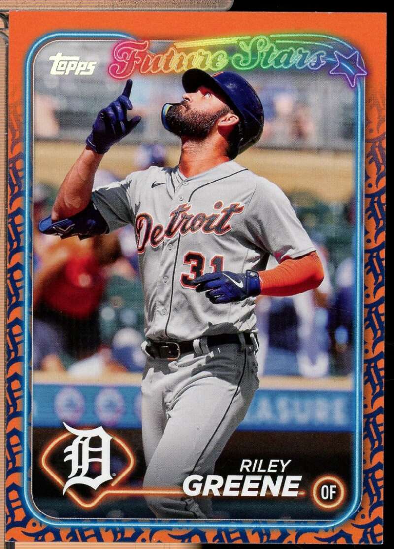 Riley Greene Card 2024 Topps Future Stars Team Color Border Variations #274  Image 1