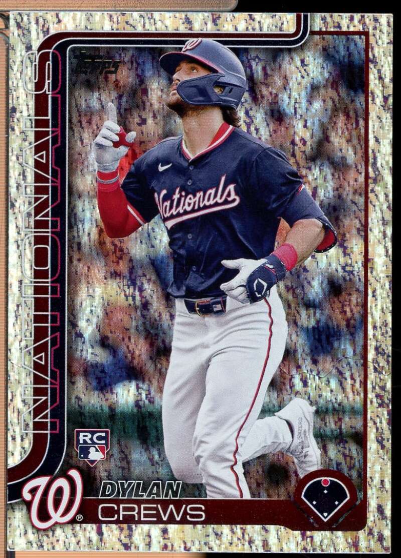 Dylan Crews Rookie Card 2025 Topps Aqua Holo Foil #74  Image 1
