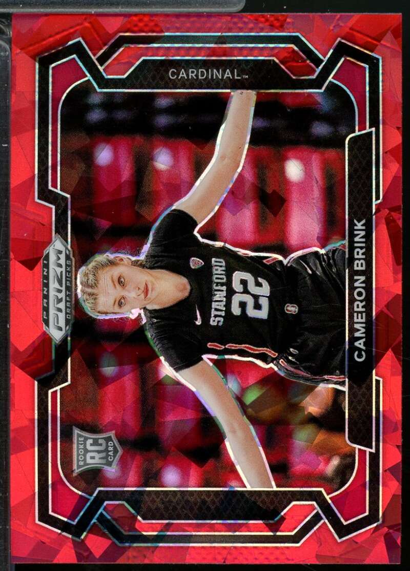 Cameron Brink Rookie Card 2024 Panini Prizm Draft Picks Variation Red Ice #89  Image 1