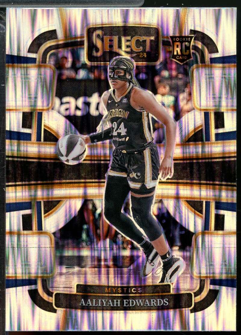 Aaliyah Edwards Rookie Card 2024 Select WNBA Silver Flash Prizms #36  Image 1