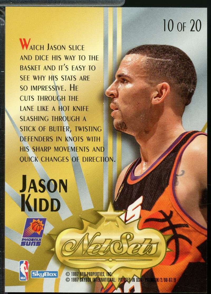 Jason Kidd Card 1996-97 SkyBox Premium Net Sets #10  Image 2