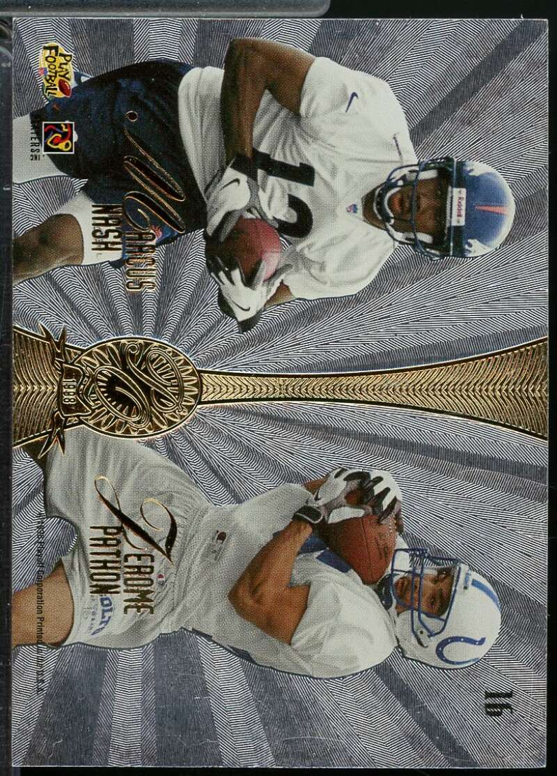 Kevin Dyson Marcus Nash Pathon Randy Moss Rookie 1998 Absolute Platinum Quad 16  Image 2