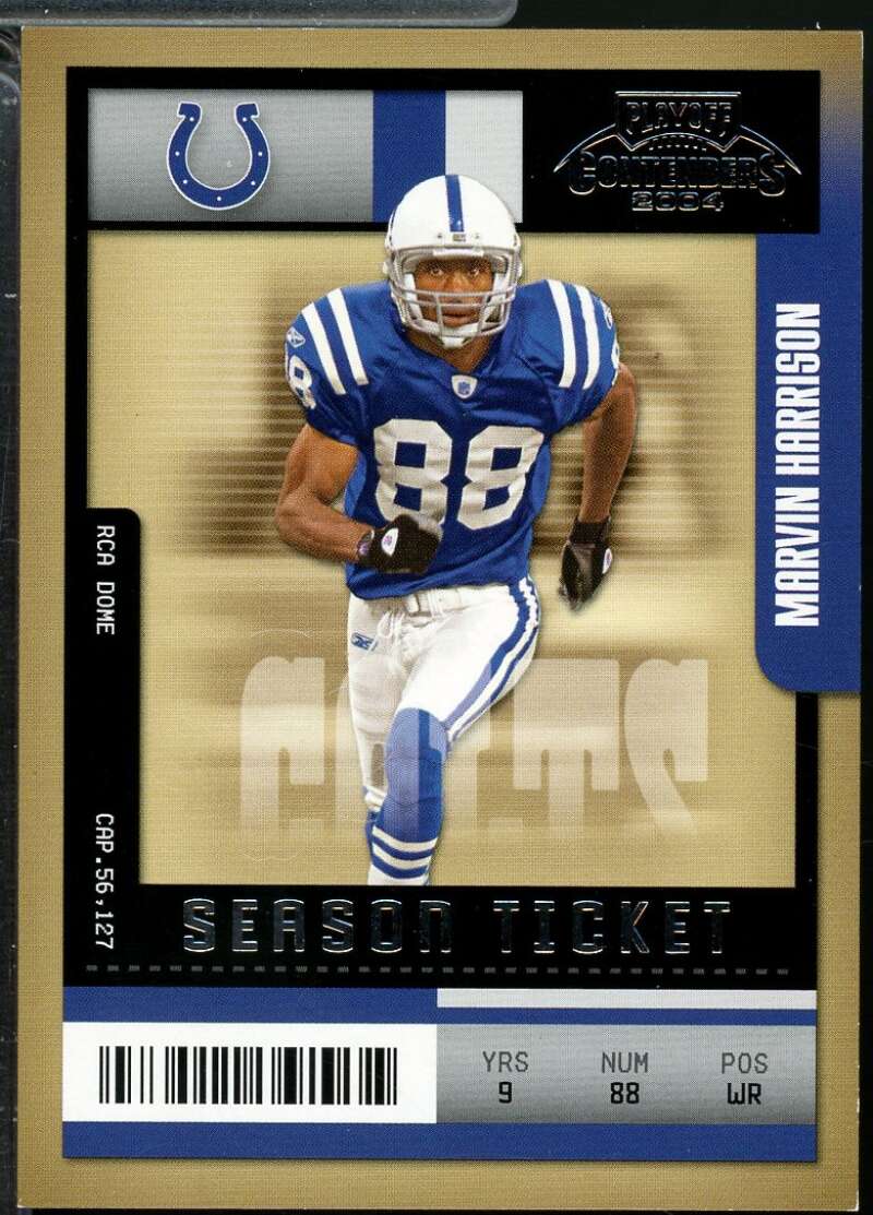 Marvin Harrison Card 2004 Playoff Contenders Hawaii 2005 /25 #44  Image 1