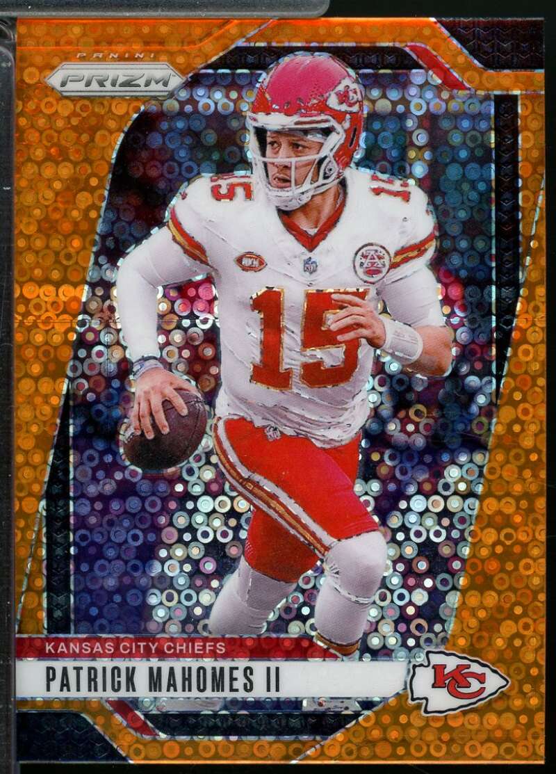 Patrick Mahomes II Card 2024 Panini Prizm Orange Disco #138  Image 1