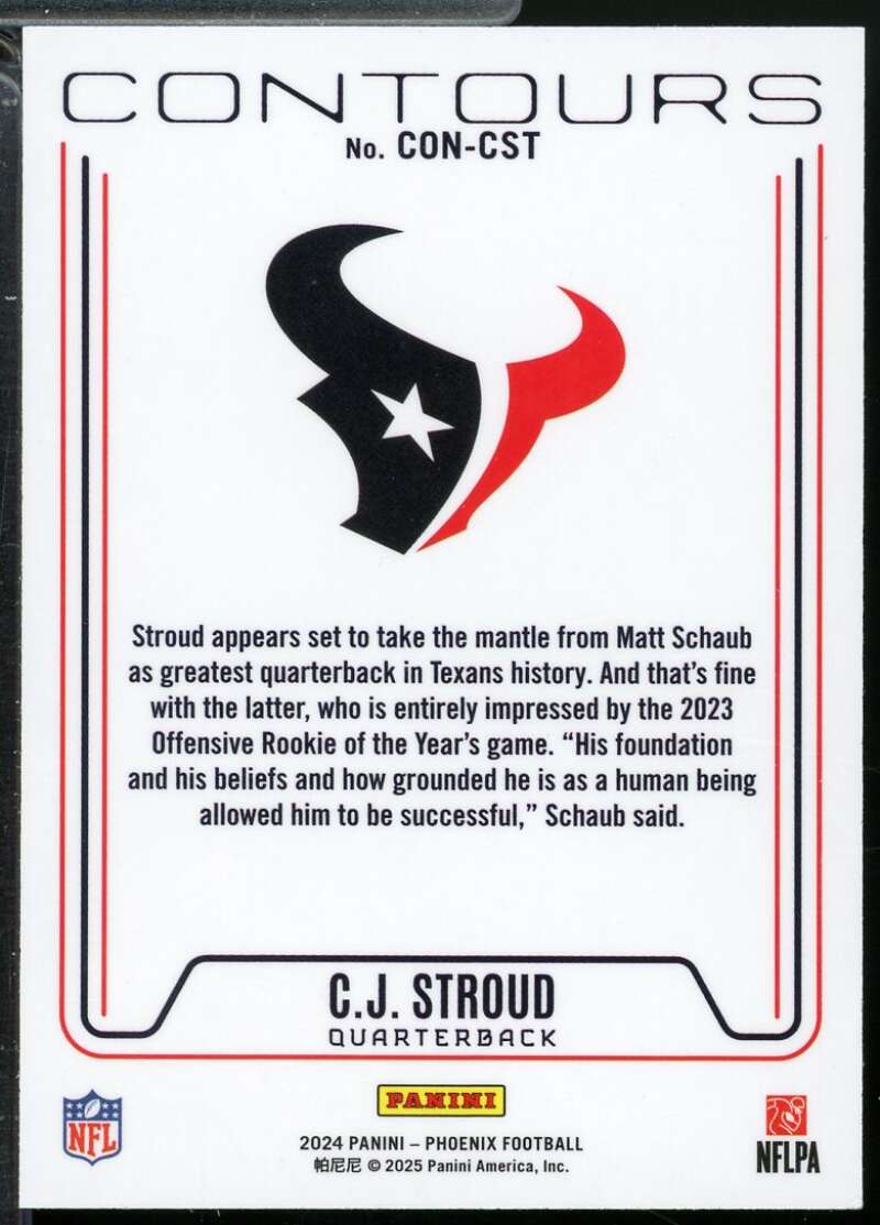 CJ Stroud Card 2024 Panini Phoenix Contours #8  Image 2