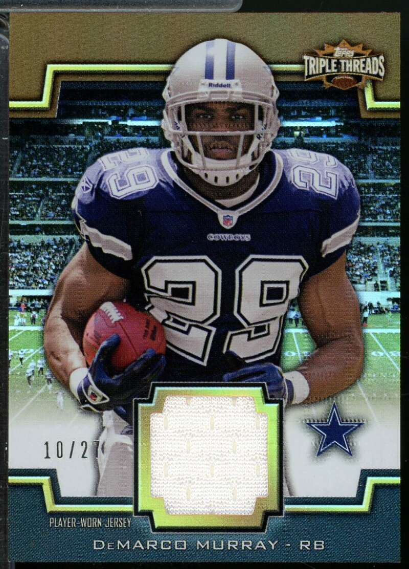 DeMarco Murray Rookie 2011 Topps Triple Thread Unity Relic Jersey Sepia /27 #92  Image 1