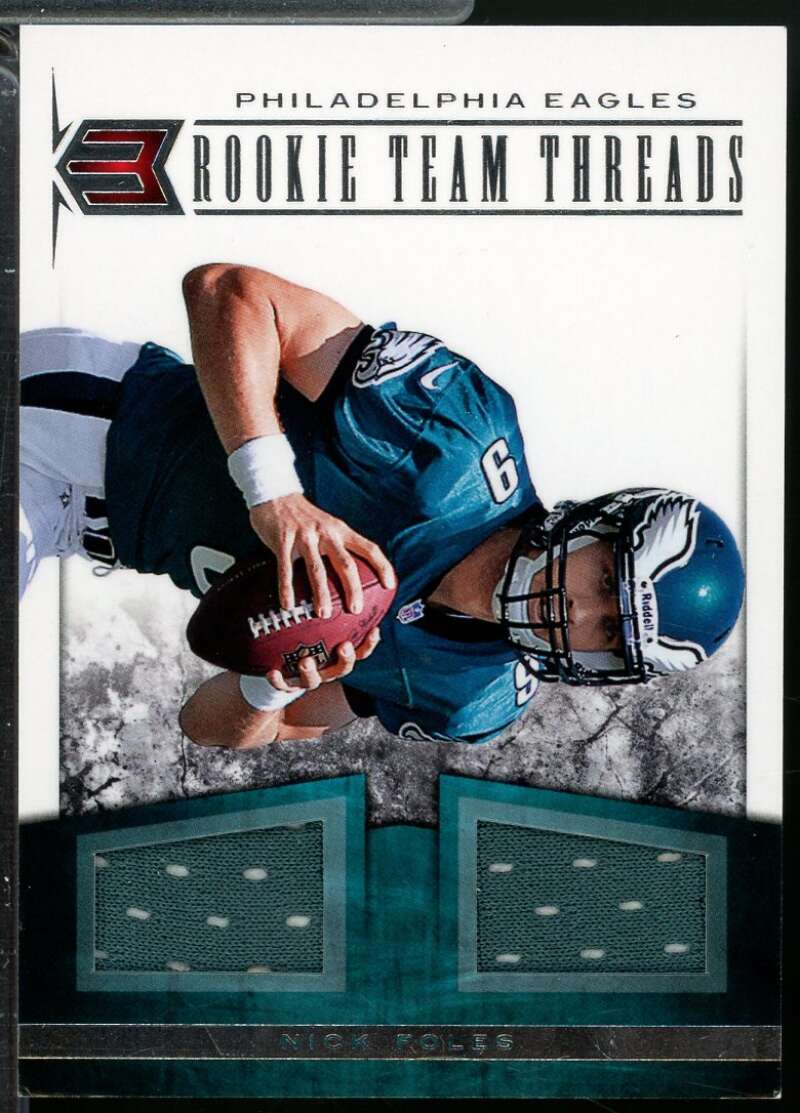Nick Foles Rookie 2012 Momentum Team Threads Dual Materials Jersey /199 #26  Image 1