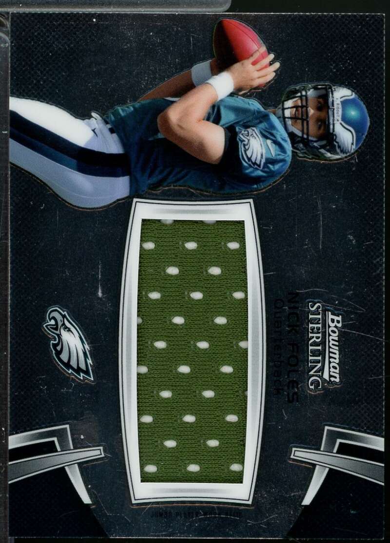 Nick Foles Rookie Card 2012 Bowman Sterling Jersey #BSJRRNF  Image 1