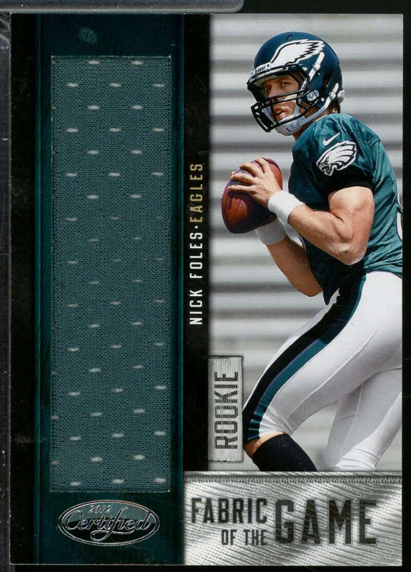Nick Foles Rookie Card 2012 Certified Fabric of the Game Jersey /199 #26  Image 1