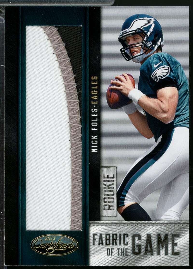 Nick Foles Rookie Card 2012 Certified Fabric of the Game Jersey Prime /49 #26  Image 1