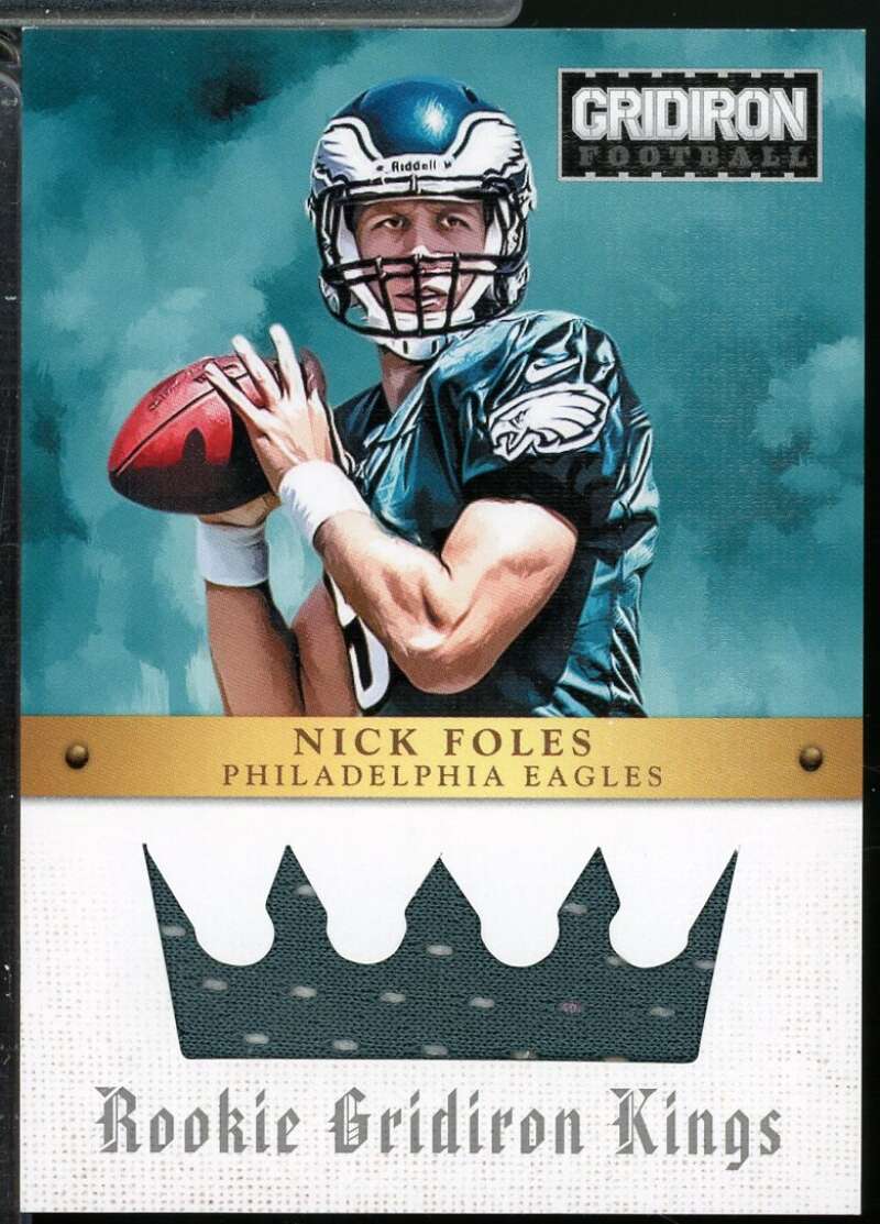 Nick Foles Rookie Card 2012 Gridiron Gridiron Kings Jerseys /299 #26  Image 1