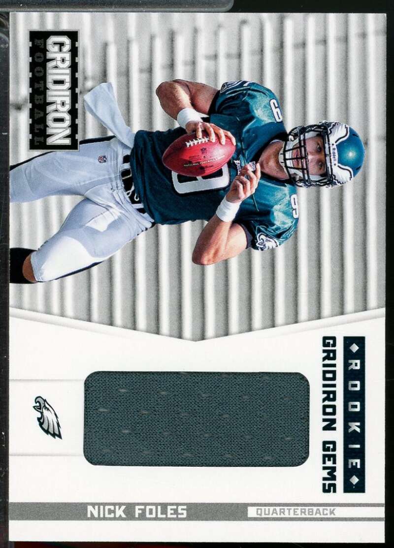 Nick Foles Rookie Card 2012 Gridiron Gridiron Gems Jerseys /199 #309  Image 1