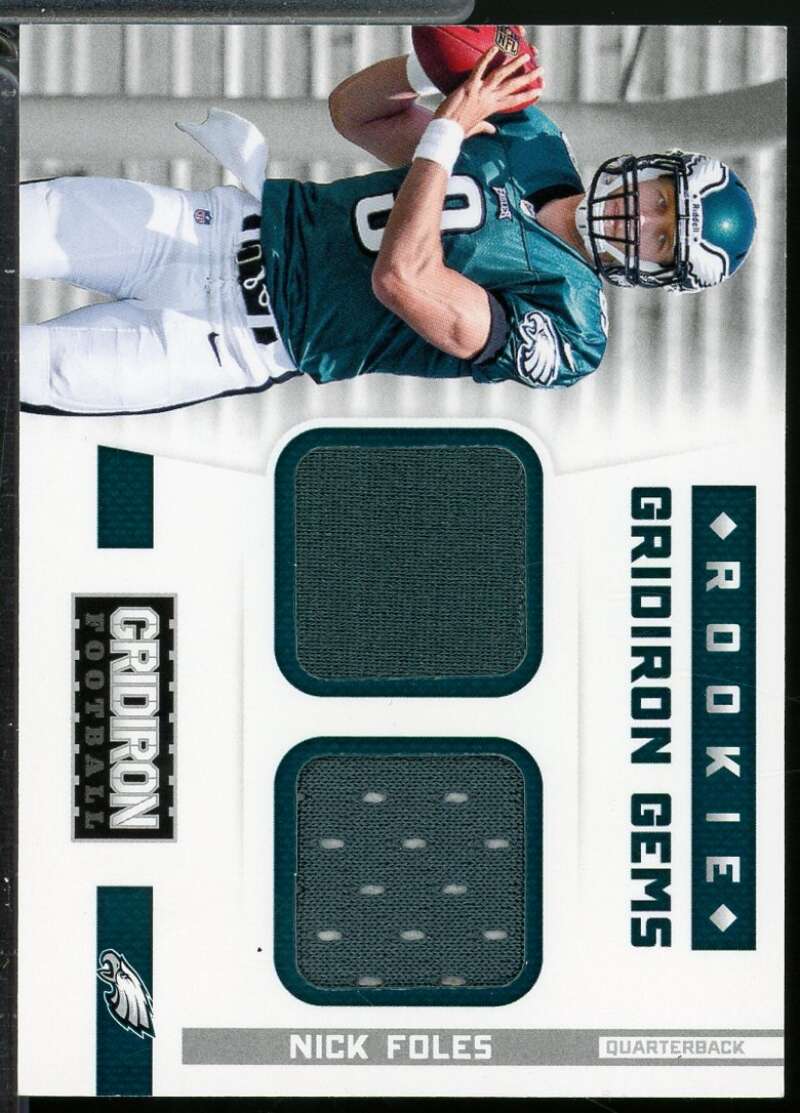 Nick Foles Rookie Card 2012 Gridiron Gridiron Gems Jerseys Combos /249 #309  Image 1