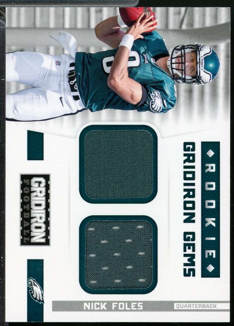 Nick Foles Rookie Card 2012 Gridiron Gridiron Gems Jerseys Combos /249 #309  Image 1