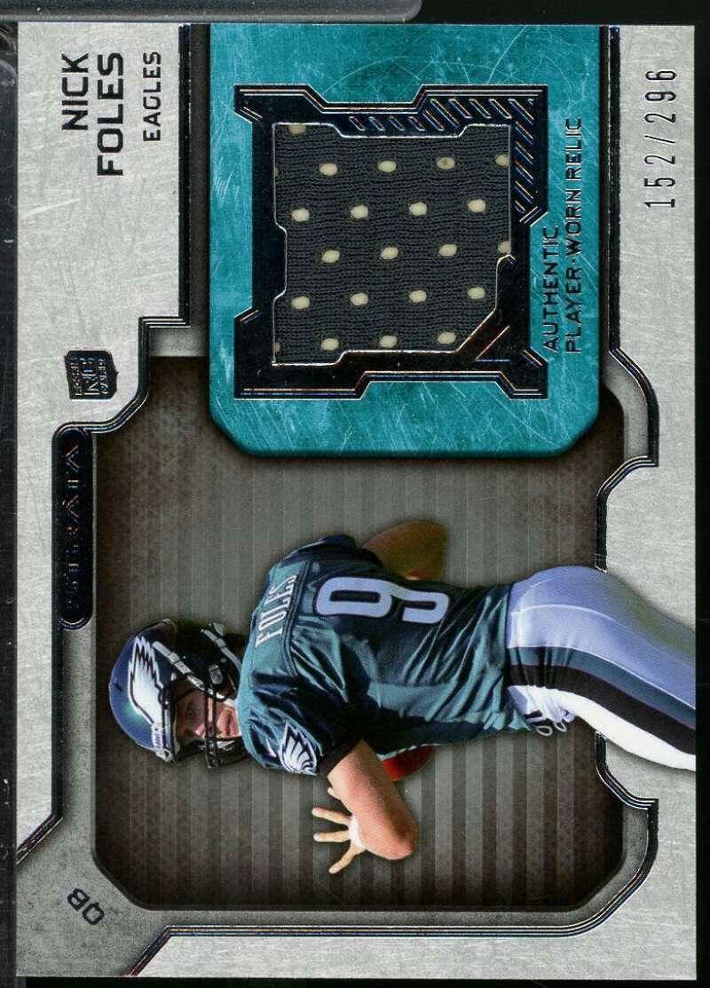 Nick Foles Rookie Card 2012 Topps Strata Jerseys /296 #RRNF  Image 1