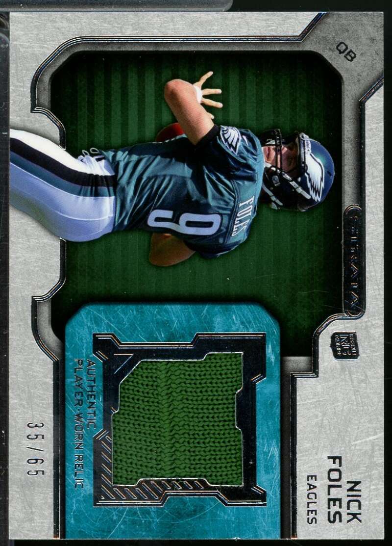 Nick Foles Rookie Card 2012 Topps Strata Jerseys Green Patch /65 #RRNF  Image 1