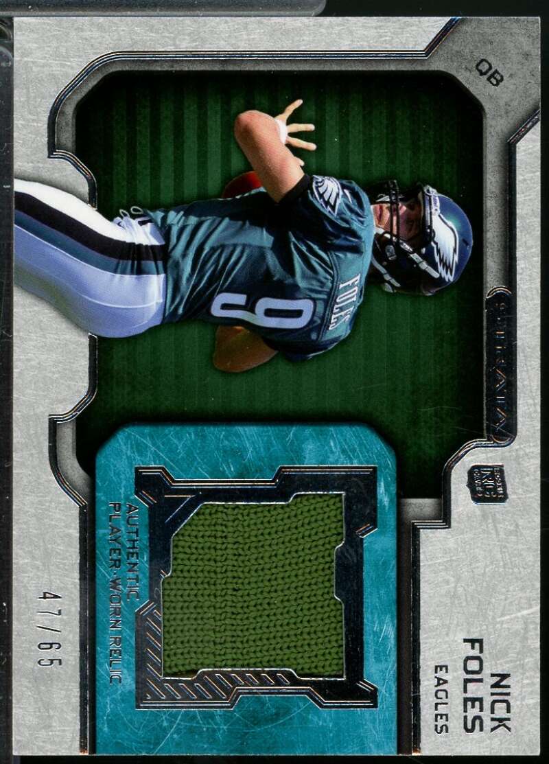 Nick Foles Rookie Card 2012 Topps Strata Jerseys Green Patch /65 #RRNF  Image 1