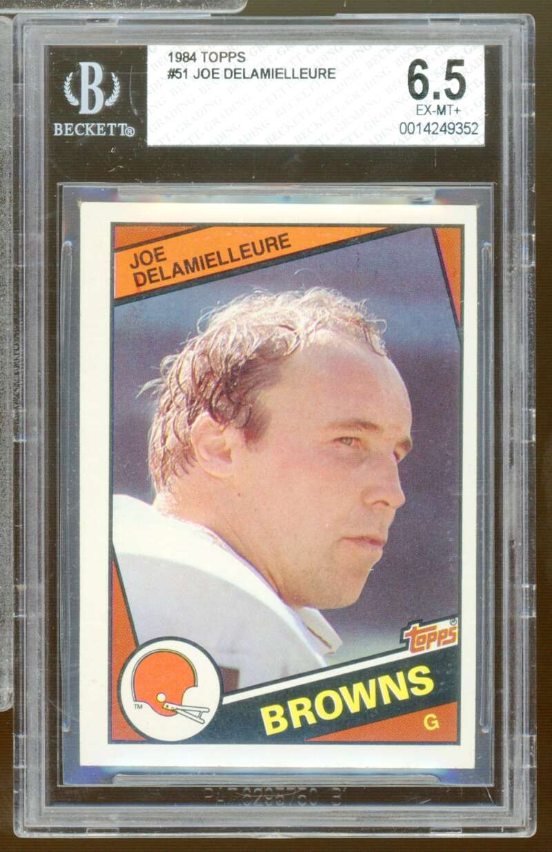 Joe Delamielleure Card 1984 Topps #51 BGS 6.5 Image 1