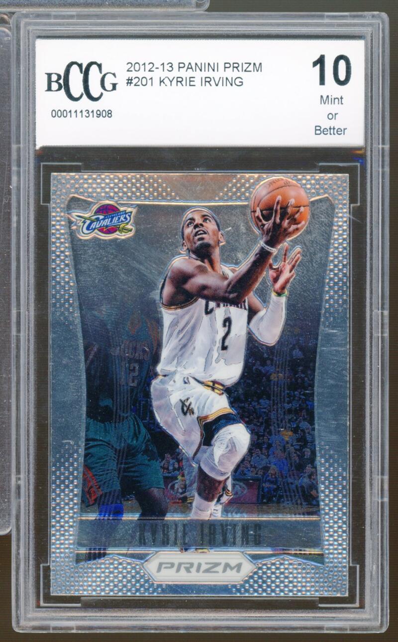 2012-13 Panini Prizm #201 Kyrie Irving Rookie Card BGS BCCG 10 Mint+ Image 1
