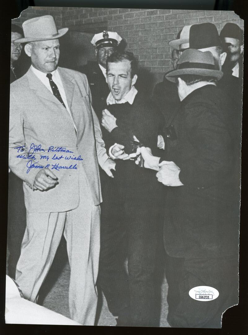 Jim Leavelle Detective Signed Autographed 8x10 Photo JSA Authentic Image 1