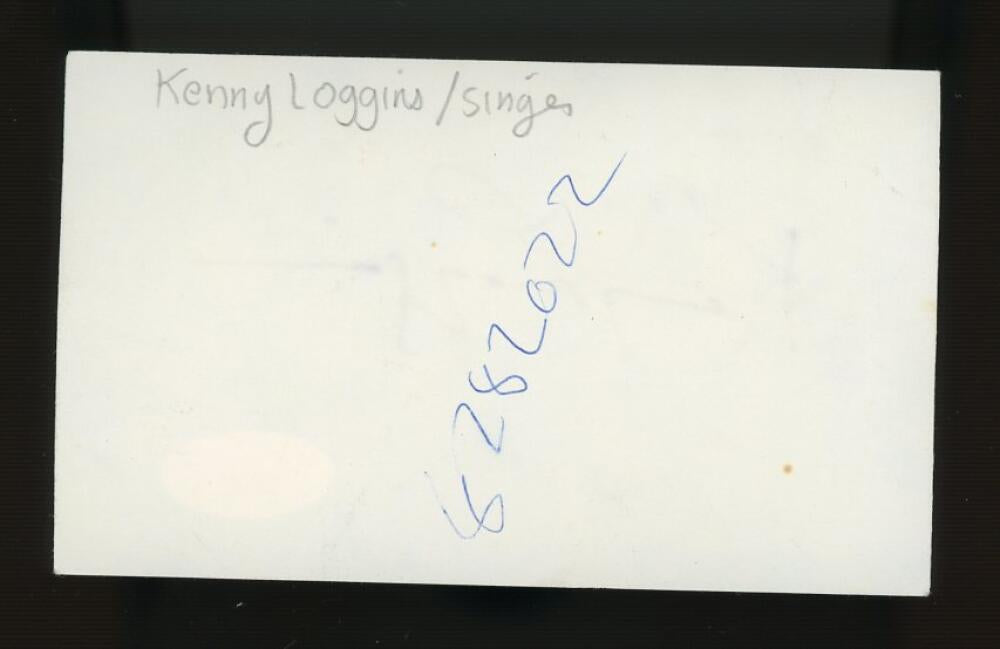 Kenny Loggins Singer Signed Autographed 3x5 Index Card JSA Authentic Image 2