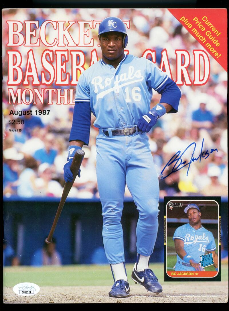 Bo Jackson Mark McGwire Canseco Signed Autograph Beckett Magazine JSA Authentic Image 1