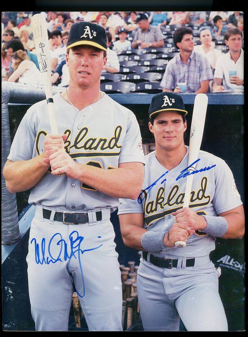 Bo Jackson Mark McGwire Canseco Signed Autograph Beckett Magazine JSA Authentic Image 2