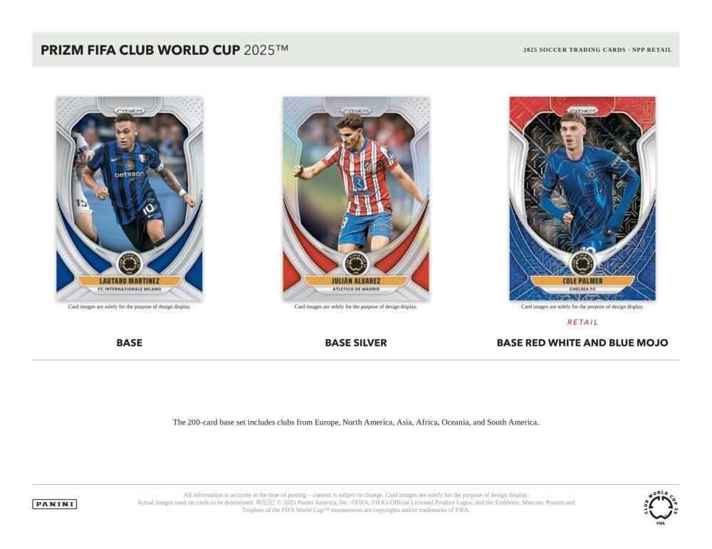 2025 Panini Prizm FIFA Club World Cup Soccer Mega Box Image 3