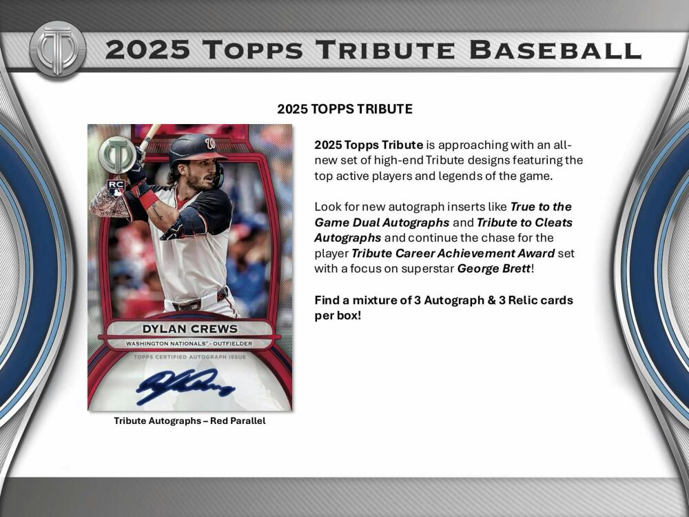 2025 Topps Tribute Baseball Hobby Box Image 3