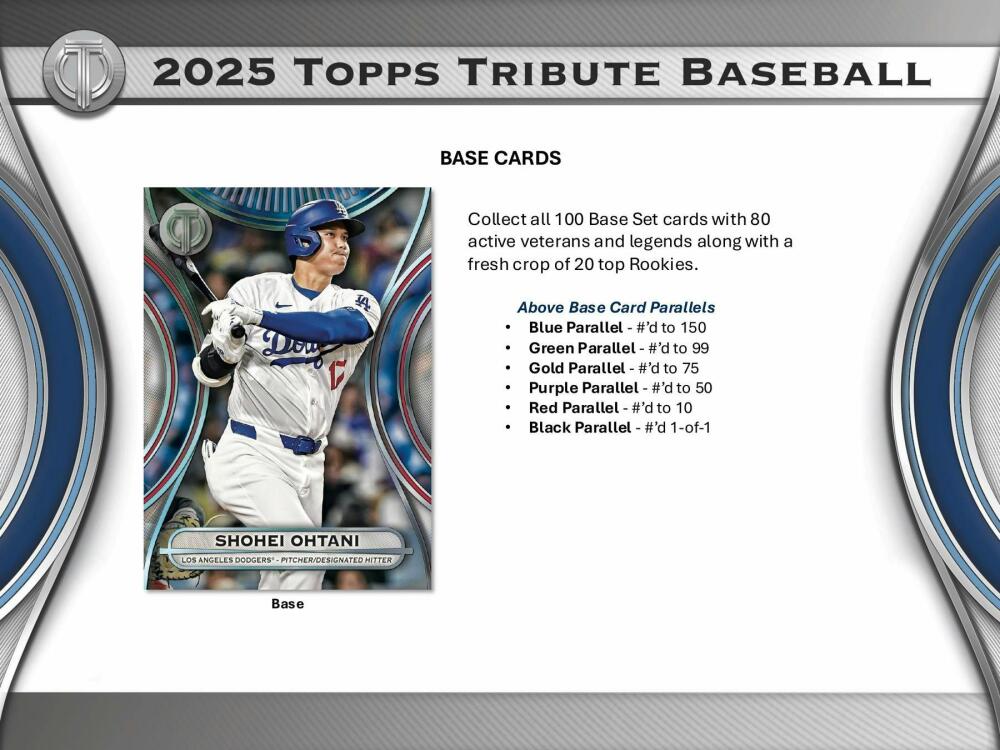 2025 Topps Tribute Baseball Hobby Box Image 4