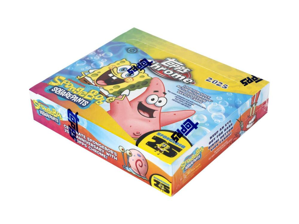 2025 Topps Chrome SpongeBob 25th Anniversary Hobby Box Image 2
