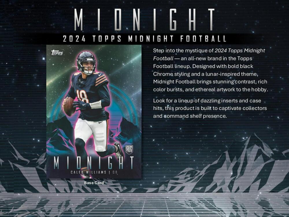 2024 Topps Midnight Football Hobby Box Image 3