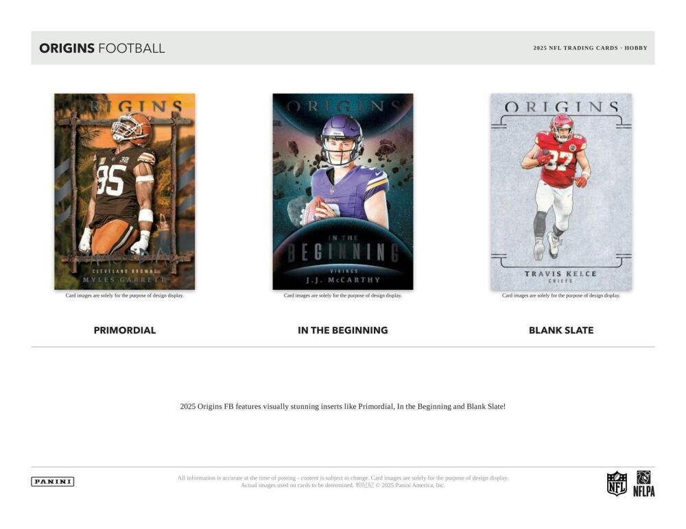 2025 Panini Origins Football Hobby Box Image 5