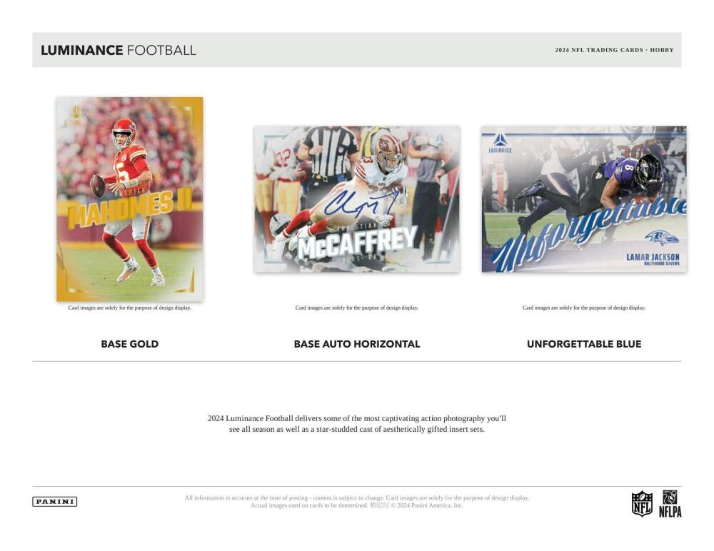 2024 Panini Luminance Football Hobby Box Image 3