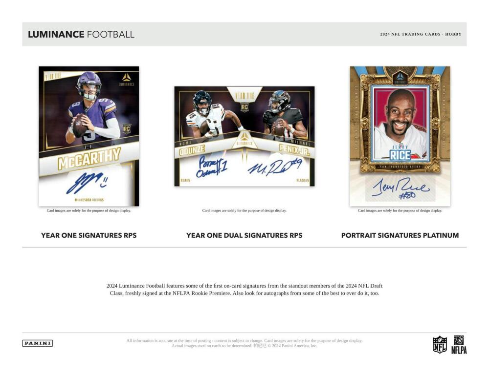 2024 Panini Luminance Football Hobby Box Image 4