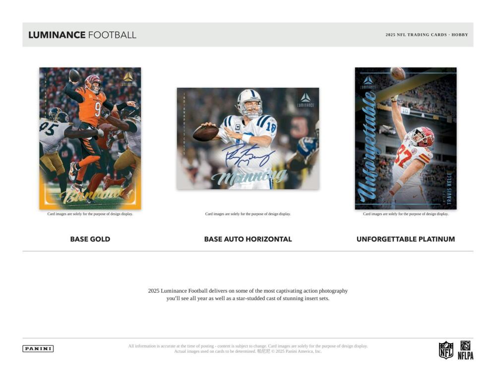 2025 Panini Luminance Football Hobby Box Image 3