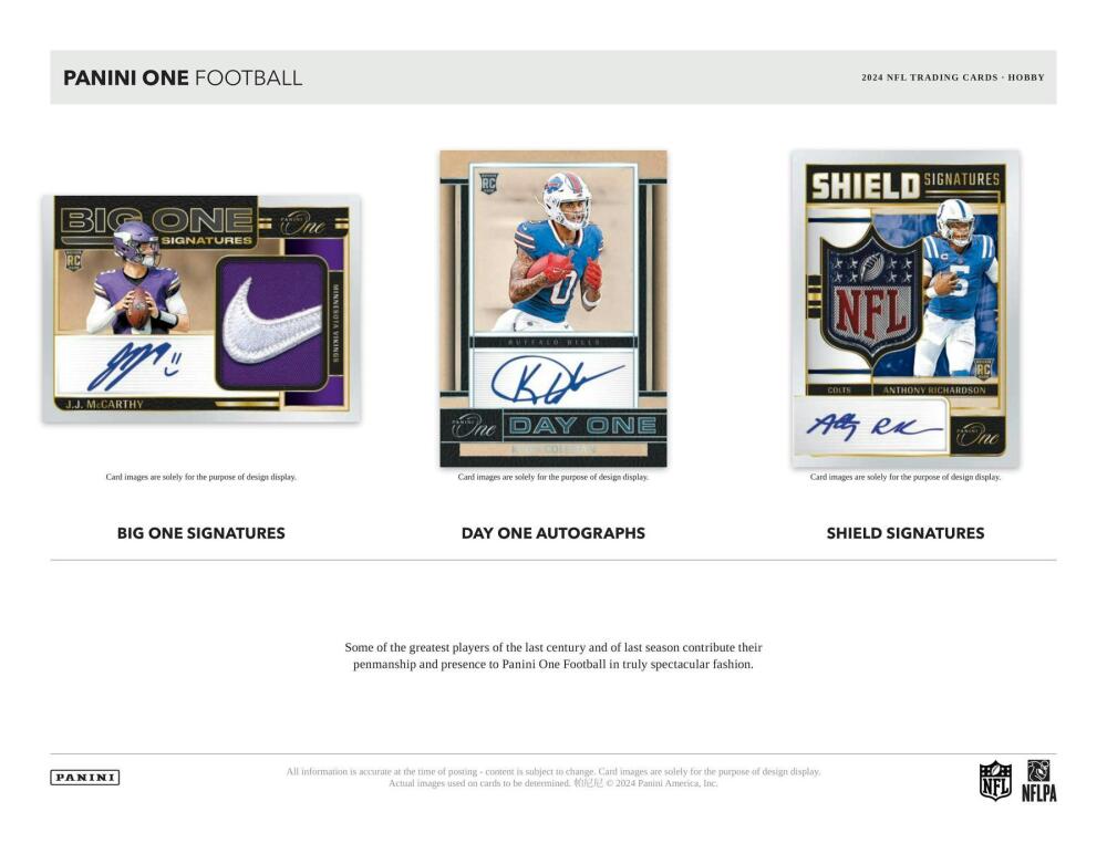 2024 Panini One Football Hobby Box Image 4