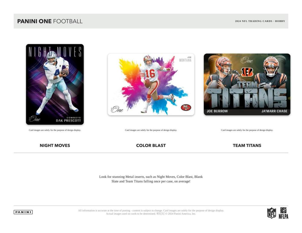 2024 Panini One Football Hobby Box Image 5