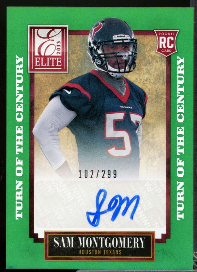 Sam Montgomery /299 Card 2013 Elite Turn of the Century Rookie Autographs #184  Image 1