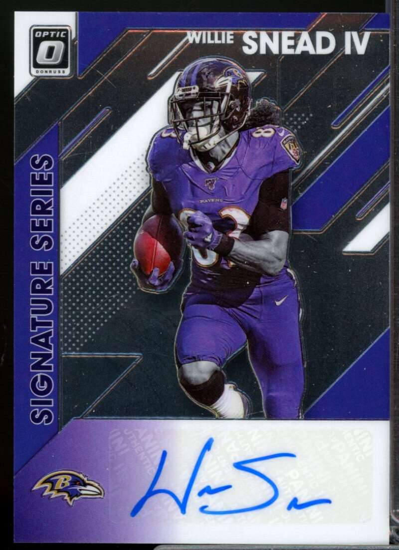 Willie Snead IV Card 2020 Donruss Optic Signature Series Autograph #40  Image 1