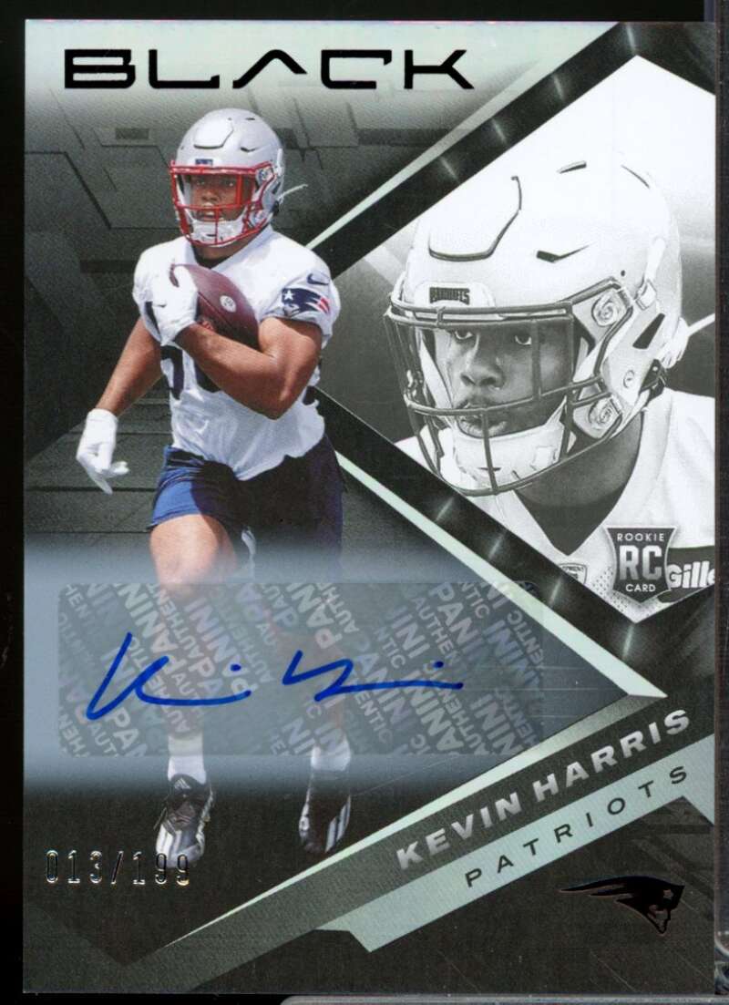 Kevin Harris /199 Card 2022 Panini Black Rookies Autographs #190  Image 1