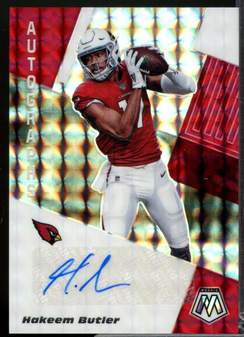 Hakeem Butler Card 2020 Panini Mosaic Autographs Mosaic #20  Image 1