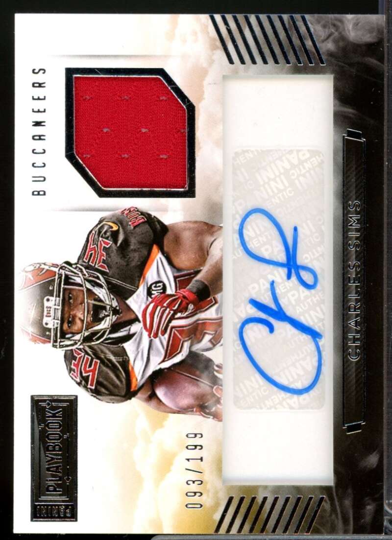 Charles Sims /199 Card 2015 Panini Playbook Signature Materials Autograph #36  Image 1
