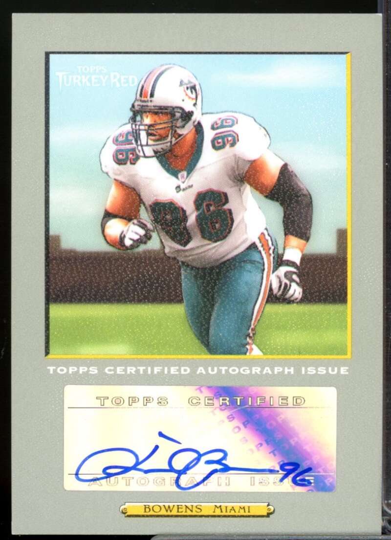 David Bowens Card 2005 Topps Turkey Red Autographs Gray #TRADBO  Image 1