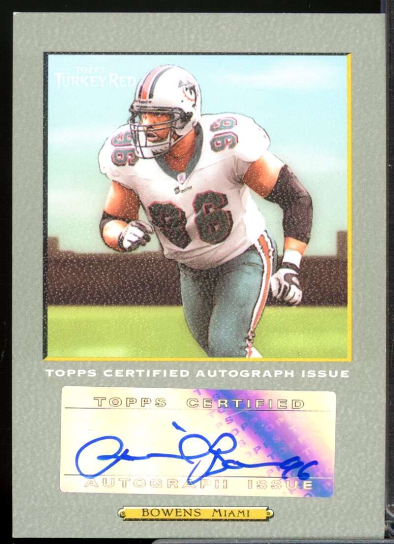 David Bowens Card 2005 Topps Turkey Red Autographs Gray #TRADBO  Image 1
