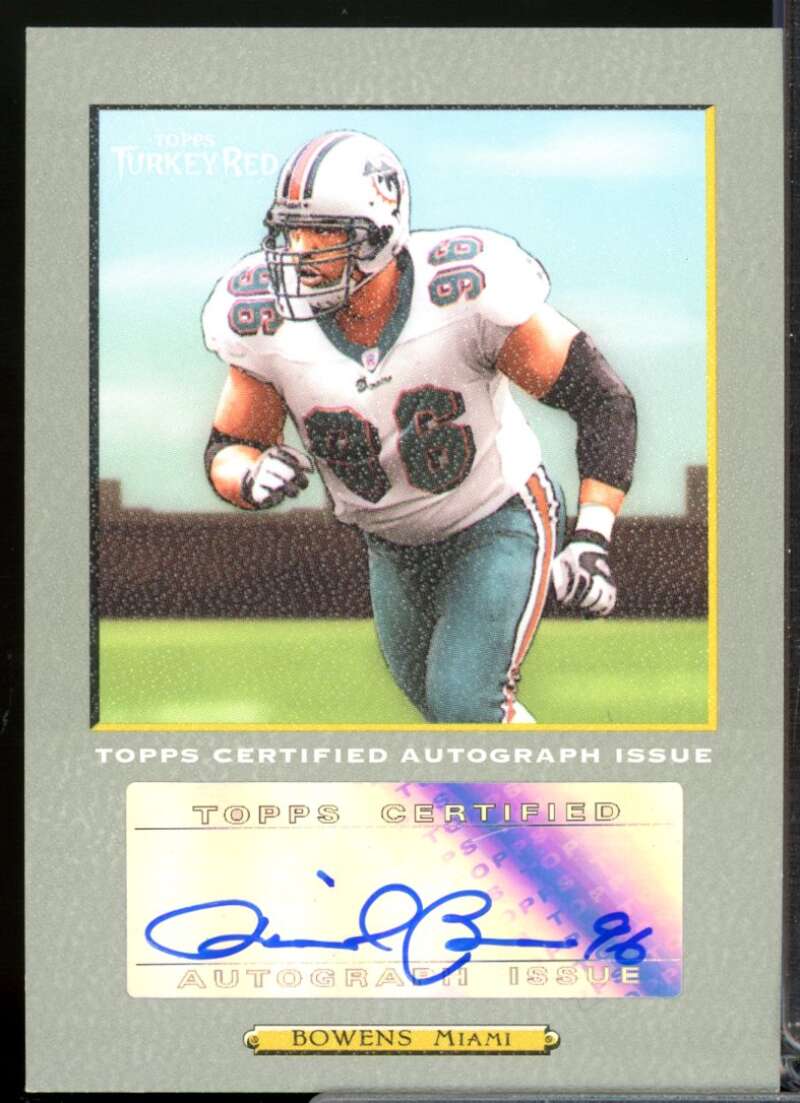 David Bowens Card 2005 Topps Turkey Red Autographs Gray #TRADBO  Image 1