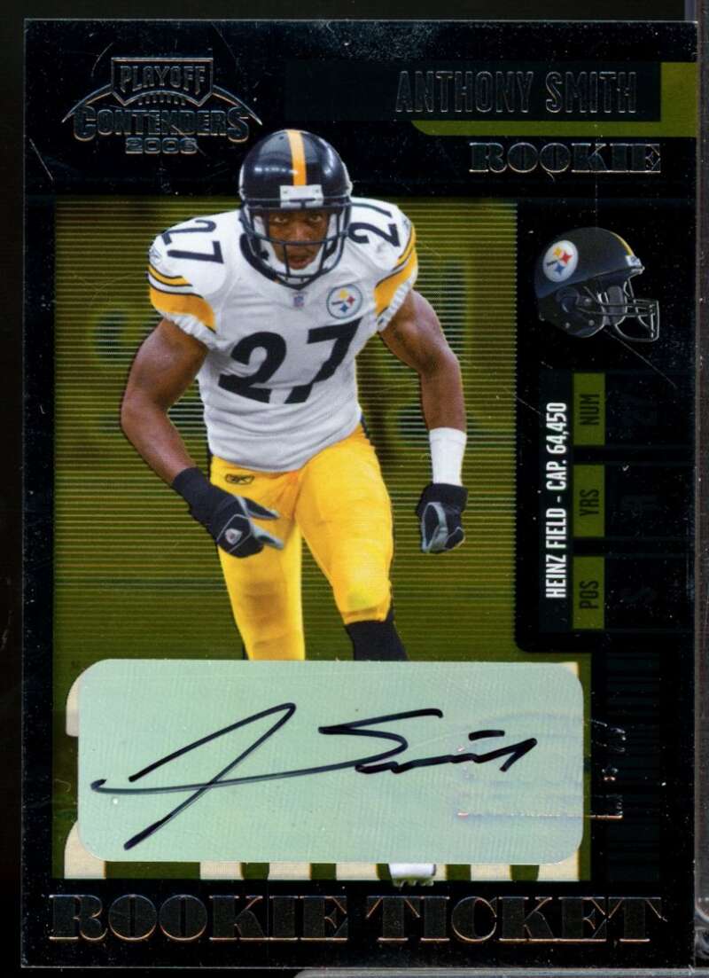 Anthony Smith RC Card 2006 Playoff Contenders Rookie Autograph #206  Image 1