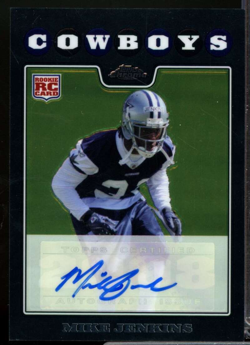 Mike Jenkins Card 2008 Topps Chrome Rookie Autographs #TC260  Image 1