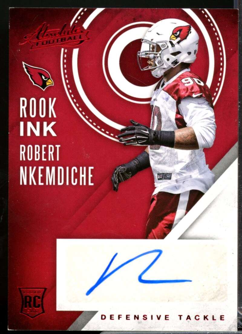 Robert Nkemdiche Card 2016 Absolute Rook Ink Autograph Red #42  Image 1